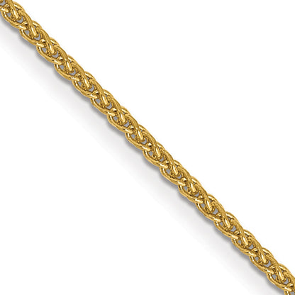 14K 22 inch 1.05mm Diamond-cut Spiga with Lobster Clasp Chain