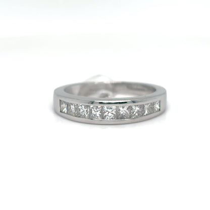 PLAT. 2.12CTW PRINCESS BRILLIANT DIAMOND ENGAGEMENT RING VS2/H 10.1G