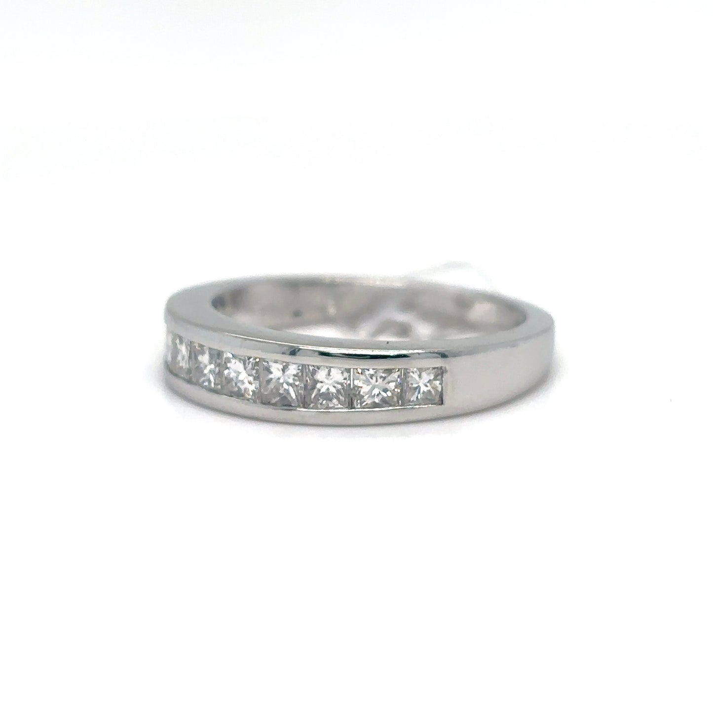 PLAT. 2.12CTW PRINCESS BRILLIANT DIAMOND ENGAGEMENT RING VS2/H 10.1G