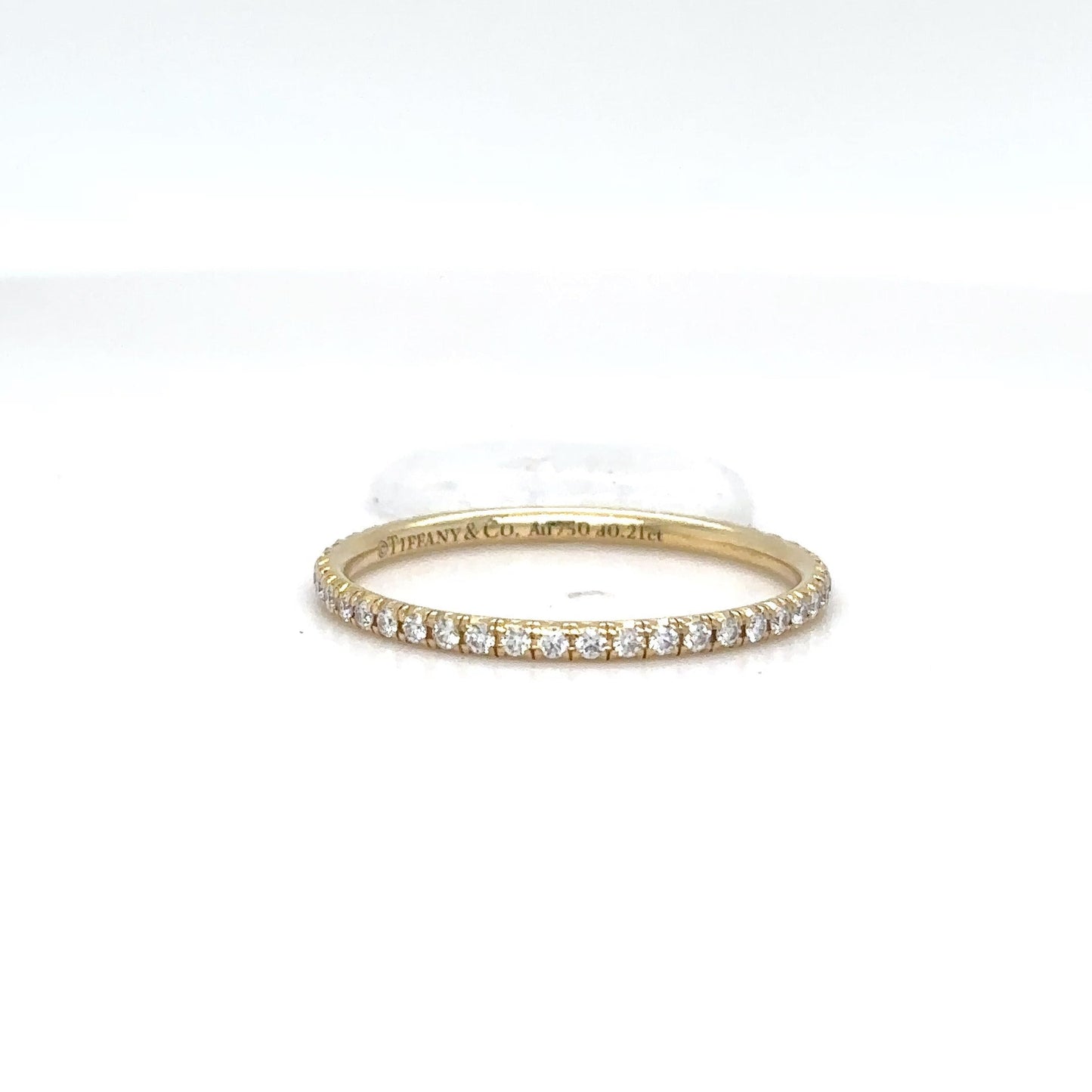 TIFFANY & CO. 18KY 0.21CTW DIAMOND ETERNITY RING VS/F 1.1G