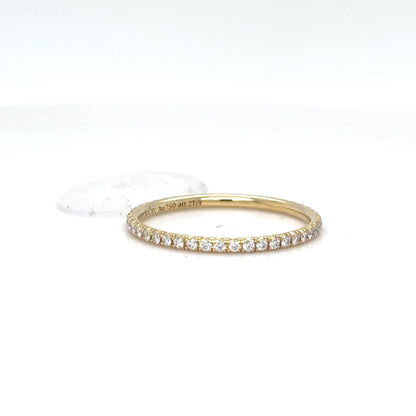 TIFFANY & CO. 18KY 0.21CTW DIAMOND ETERNITY RING VS/F 1.1G