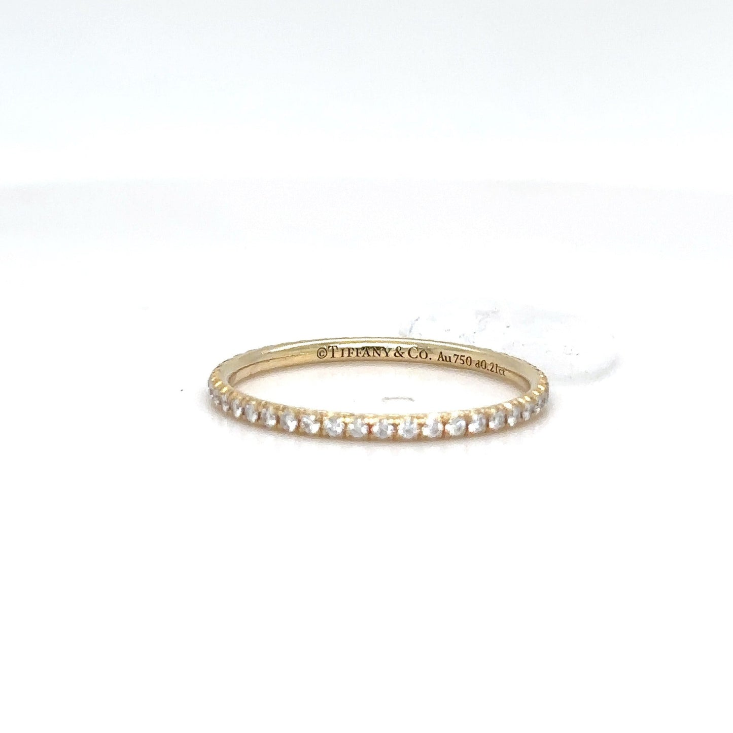 TIFFANY & CO. 18KY 0.21CTW DIAMOND ETERNITY RING VS/F 1.1G