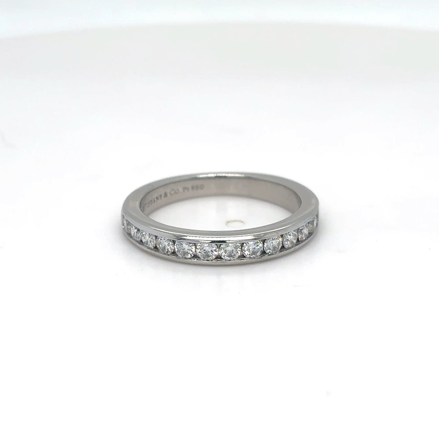 TIFFANY & CO. PLAT. 0.40CTW CHANNEL SET DIAMOND BAND VVS2/H 4.5G-Fine Jewelry in Bradenton &amp; Lakewood Ranch, Fl. | Michael &amp; Co. Jewelers