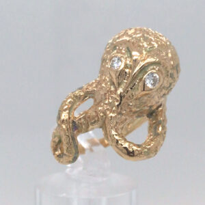 0.10CTW Diamond Octopus Ring - 14KY